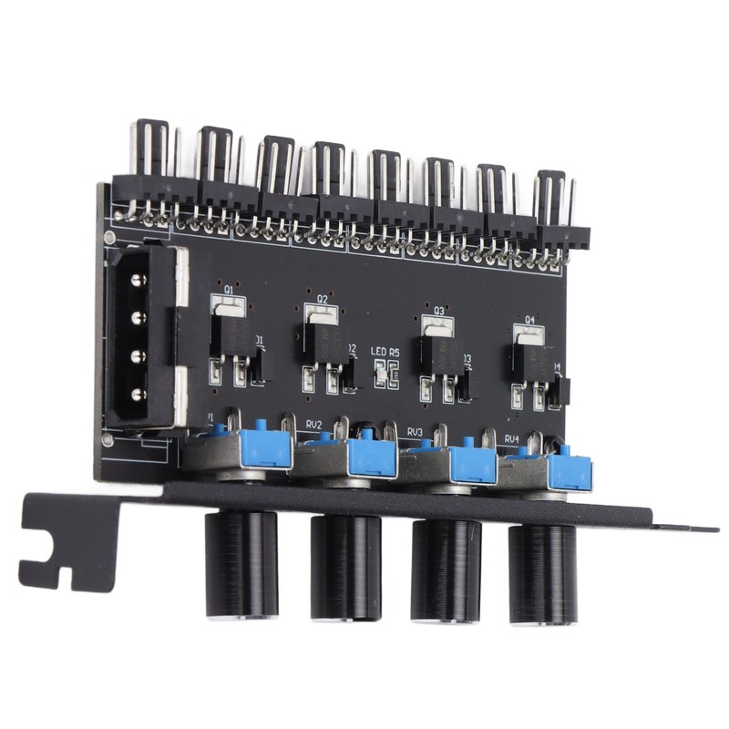 Fan Hub 12V 4pin 8 Channels 4 Knob Stable Precise