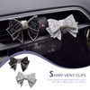 Zeathery 2 PCS Car Vent Butterfly Bow Clip, Mini Bow