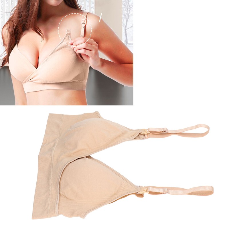 Nursing Bra Front Top Buckle Widened Flanks Four Row Buckle