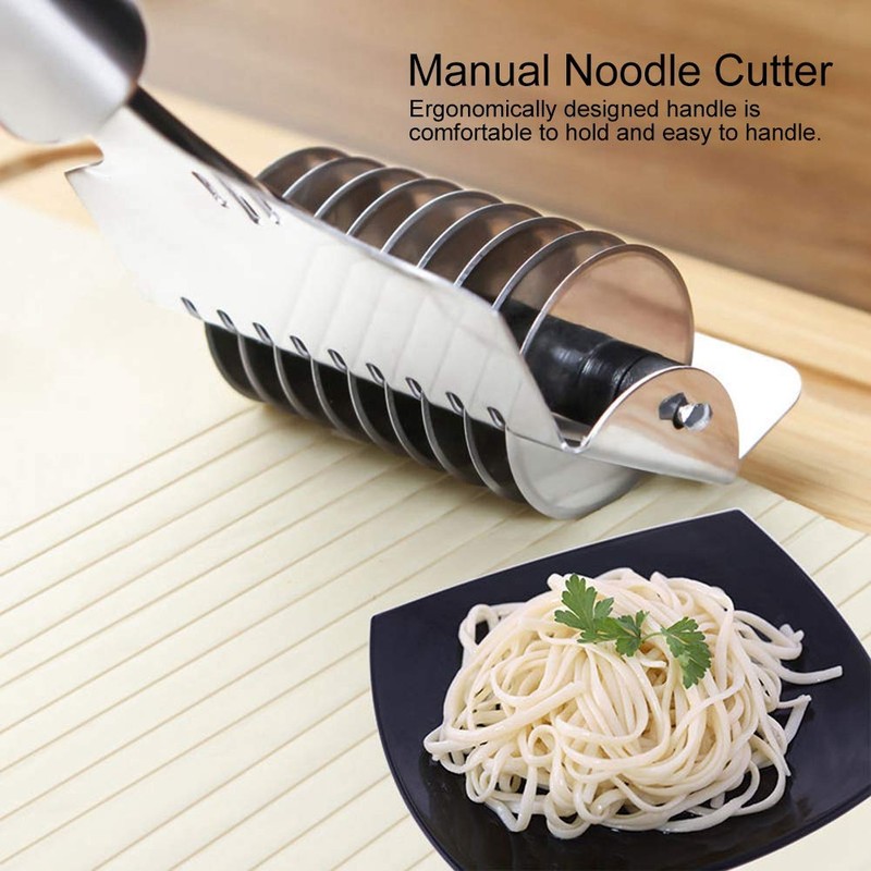 Staless Manual 22×7×6 Stainless Steel Noodle Lattice Roller Dough Cutter