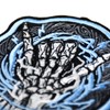 Hang Loose Skeleton Shaka Embroidery Morale Patch - Hook and