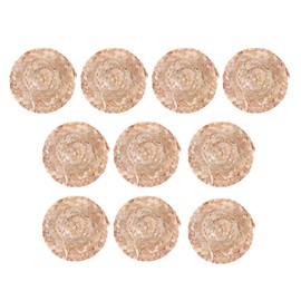 Healifty Dolls Straw Hat Mini Straw Hats for Crafts 10 Pieces Mini Straw Hats Ornaments for DIY 6 5 cm Straw Hats Mini Straw Hat 3 cm