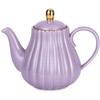 YBK Tech Strengthen Porcelain Teapot, 31oz Coffee Pot Ceramic Teapot-