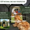 Privacy Outdoor Dog House & Elevated Bed 2-in-1, UPF50+ Sun