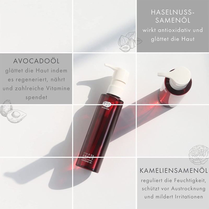 Whamisa Organic Flowers Cleansing Oil From Natural Organic Fermented Flowers