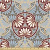 Ambesonne Japanese Fabric by The Yard, Oriental Flower Pattern with