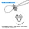 sourcing map 3mm (1/8 inch) Clear Vinyl Coated Wire Ropes,