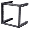 TECHTOO Wall Mount Rack 9U Adjustable Depth Open Frame 19Inch