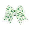 St Patrick's Cheer Bows Green Clover Bow St.Patrick Girls Ponytail