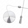 ElekTek Premium Chrome Bathroom Ceiling Light Pull Cord Switch with