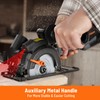 DOVAMAN Circular Saw, 5.8A 4-1/2" Circular Saw w/Laser, Metal Auxiliary