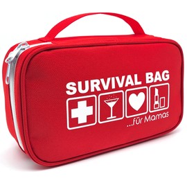 HAPPY DIKDIK Gifts for Mum - Original for Birth | Baby Boy & Girl | Survival Bag for Expecting Mum & Mother | Best Gift, red, Solid