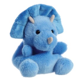Aurora, 33616, Palm Pals Tank Triceratops Dinosaur, 5In, Soft Toy, Blue