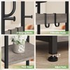 ELYKEN Coat Rack Freestanding, Hall Tree with 3 Storage Shelves