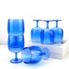 yongzhenlite Set of 6 Acrylic Wine Goblets,12 oz plastic Wine