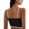 AugIris Womens Workout Tank Tops Adjustable Strap Longline Sports Bra