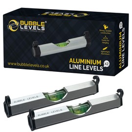 2 pcs Hanging Bubble Line Level for Building Trades, Engineering, Surveying, Metalworking and Other Equipment Measure (Yellow) (Aluminium)