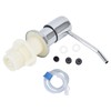 Sink Soap Dispenser Kit with Silicone Tube Stainless Steel Electroplating