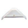 Berta 20-Pack, 90 Degree Cabinet Triangle Bracket, Plastic White Corner