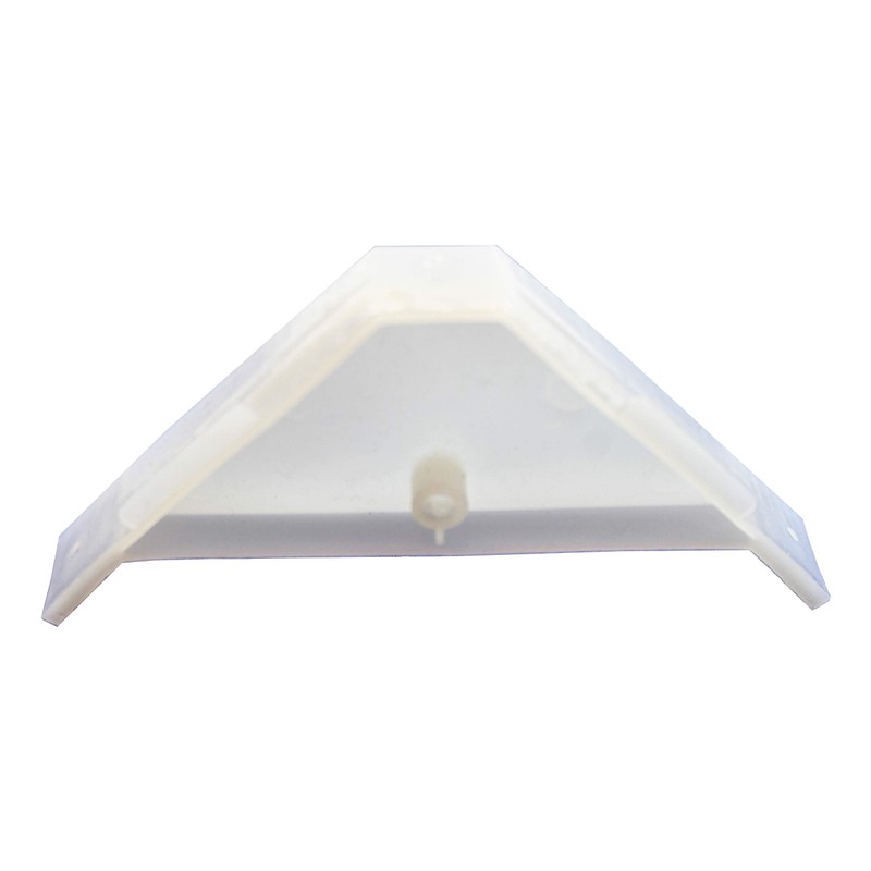Berta 20-Pack, 90 Degree Cabinet Triangle Bracket, Plastic White Corner