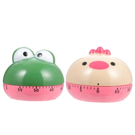 Alipis 2pcs Cooking Reminder Kitchen Mechanical Timer Countdown 60min Alarm for Cooking Baking Study Work