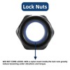 M8 x 1.25mm Nylon Insert Hex Lock Nuts 100Pcs 304