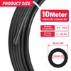 luxdeng 4MM OD Black Polyurethane PU Air Hose Line Air