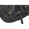 Tough 1 Oiled Leather Saddle Bag Black