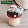 Topjia Topjia Mushroom Stool Side Table,Cute Mushroom Ottoman for Boys