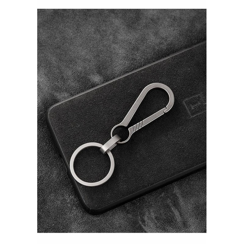 NC Titanium Carabiner Key Clip,EDC Key Ring Loop Hook，Titanium Car