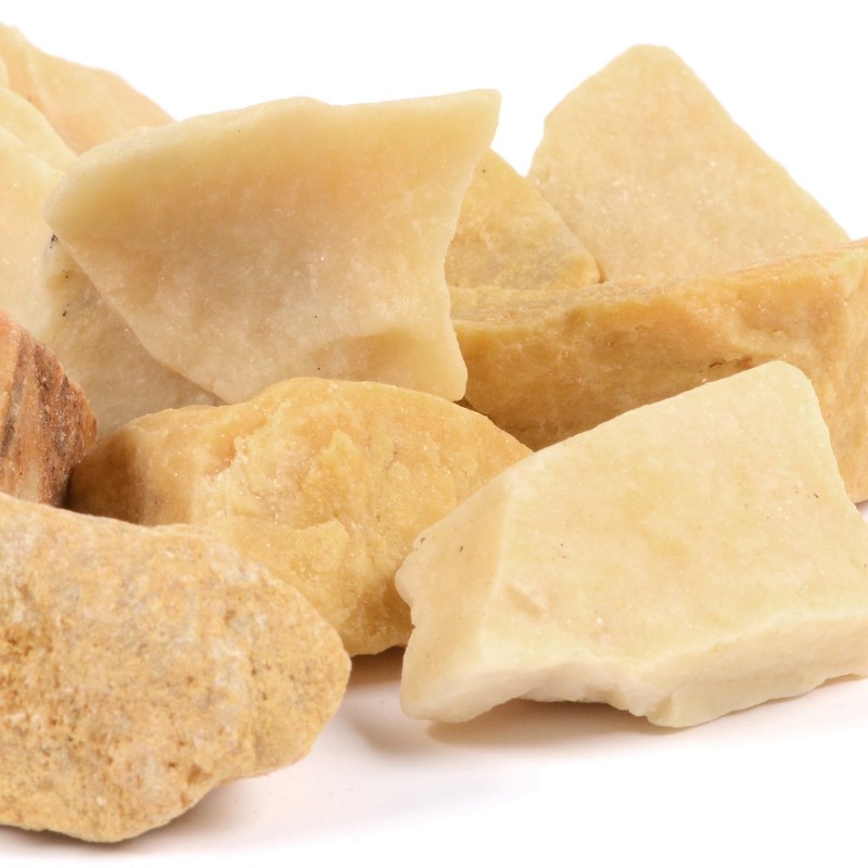 Justinstones 1/2LB Large Raw Yellow Jade Tumbled Stone Specimen Collection