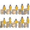 CHCYWJGJ 10PCS Architectural Molding Router Bit Set 1/2 Shank Casing