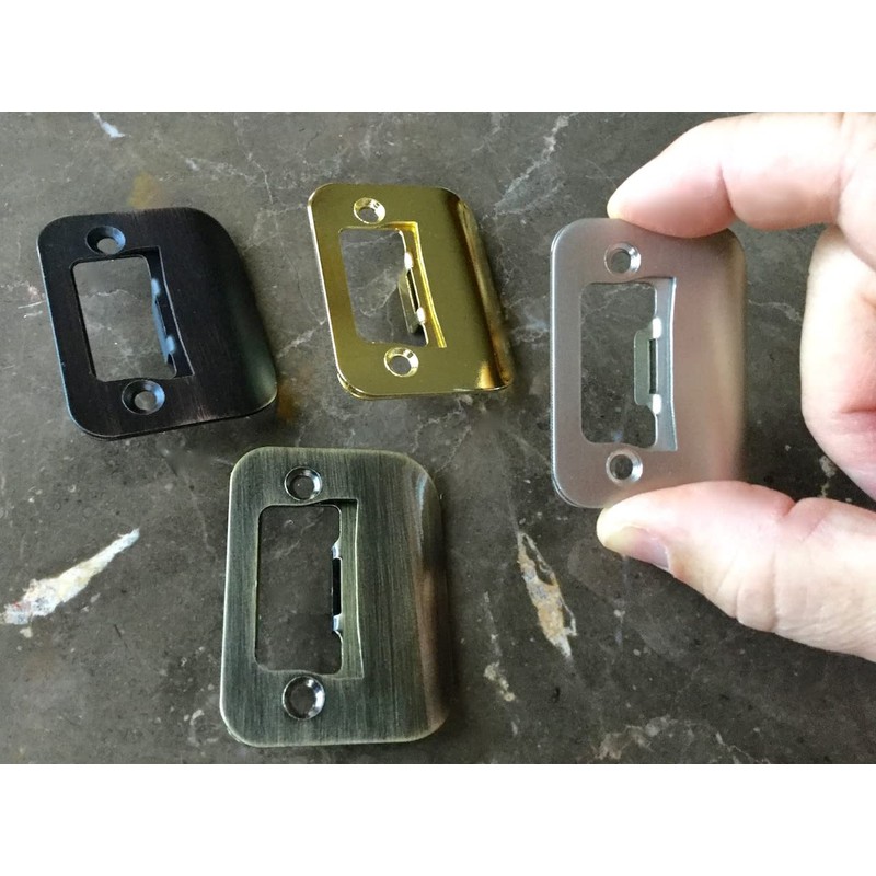 4-Pack Gator Door Latch Restorer - Strike Plate (Satin Nickel)