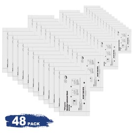 Wingwise 48-Pack Shredder Lubricant Sheets, 8.5 x 6 Inches, Sharpens Blades & Extends Shredder Life, Mess-Free Maintenance for Heavy-Duty Use