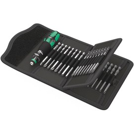 Wera - 5059297001 Kraftform Kompakt 62 Bitholding Screwdriver and Pouch Set, 33-Pieces