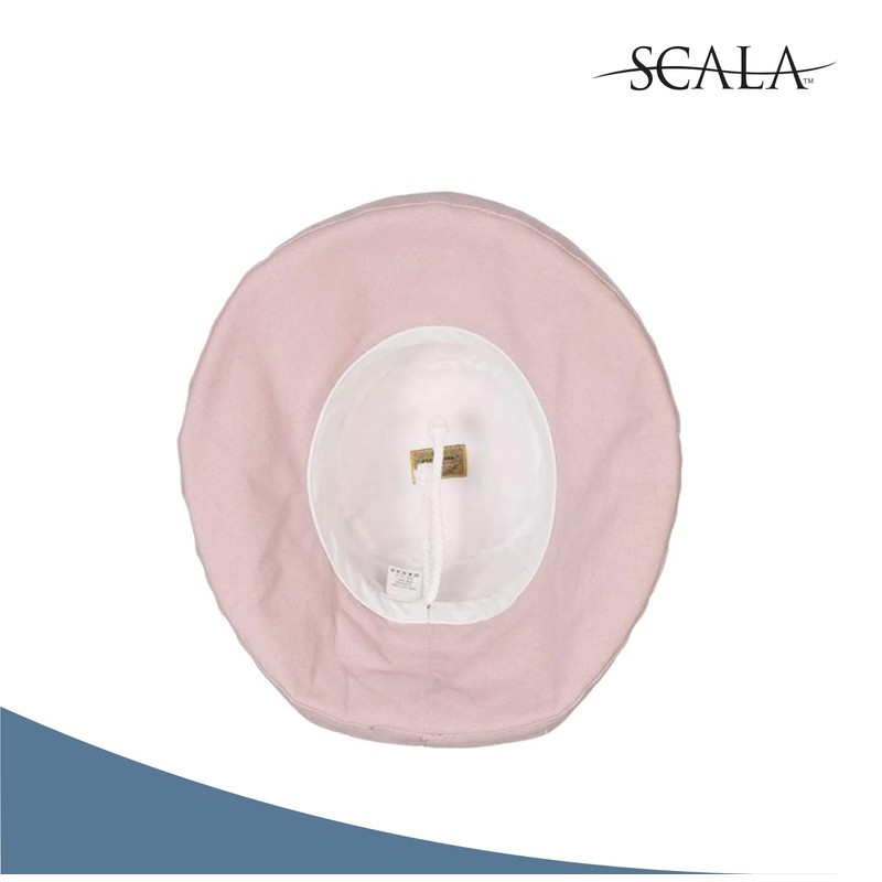 Scala Sombrero de algodón de ala Mediana para Mujer, Verde