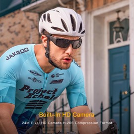 OhO Camera Sunglasses, Super Slim 1080P Full HD Outdoor Sports Action Camera with Built-in 64GB Memory and Polarized UV400 Safety Lenses Unisex