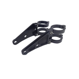 Motorcycle General Purpose Headlight Stay, 41 Pie, Honda, Kawasaki, Suzuki, Black, Front Fork, Headlight Bracket, Zephyr, CBR ZRX, Bandit, Bike Parts, Bike Accessories (1.6 inches (41 mm) / 2 Piece