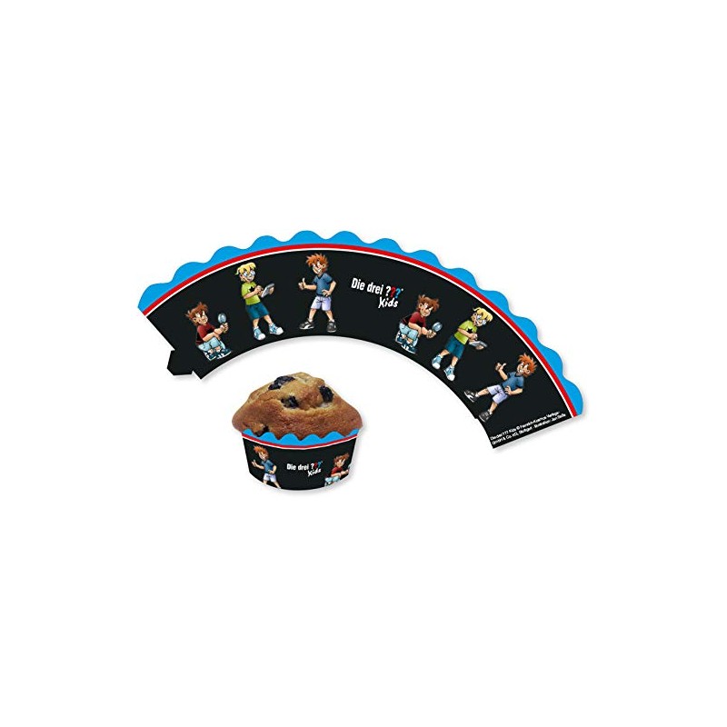 DH-Konzept Die Drei ??? Cupcake Banderoles Pack of 12
