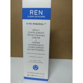 REN VITA MINERAL DAILY SUPPLEMENT MOISTURIZING CREAM, 1.7 oz / 50 ml Boxed