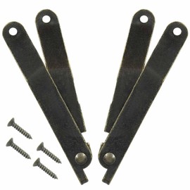 Bivethoi 2Pcs Folding Support Hinge, Antique Bronze Rotatable Lid Support Stay Hinges Iron Rotating Furniture Lid Hinge for Cabinet Chest Cupboard 83mmx11mm