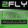 2FLY Mens Boxer Briefs 3 Pack Ultra Soft, Active Stretch
