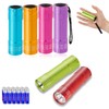 KunHe 6 Pack Stocking Stuffers Small Mini LED Flashlight Christmas