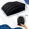 Ergonomic Wedge Pillow for Sleeping, Inflatable Orthopedic Leg Raiser to