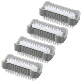 AMATHINGS Hand Wash Brush Double Sided for Thorough Universal Cleaning (Grey) - Nail Brush Hand Brush (Pack of 4) - Cleaning Brushes Ideal for Surfaces and Hands