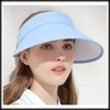White Fang CA531 Women's Visor, Sun Visor, Plain, Hat, Foldable,