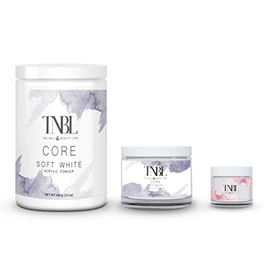 TNBL CORE POWDER ACRYLIC SYSTEM **SELECT YOUR COLOUR AND SIZE** (1oz, Soft White)
