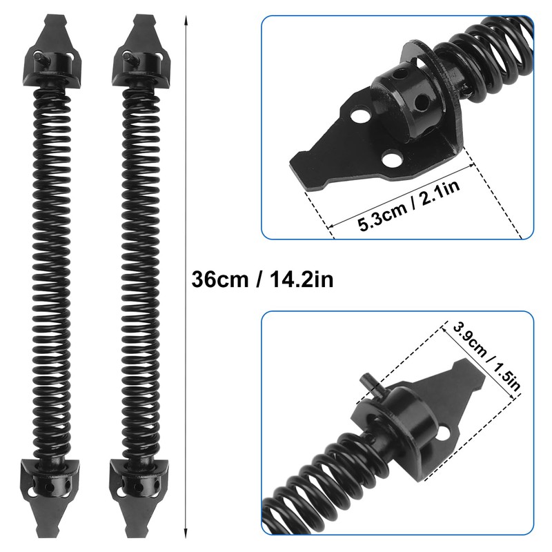 2 Pack 14 Inch Heavy Duty Self Closing Fence Gate