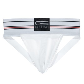 GOLBERG G Men’s Athletic Supporter – Contoured Waistband for Comfort – (White, X-Large)