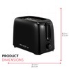 Holstein Housewares - 2-Slice Toaster with 6 Browning Control Settings,